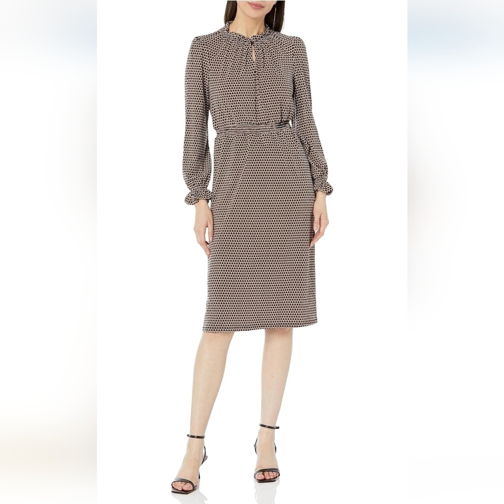 NWT Adrianna Papell printed smocked waist dress size XL